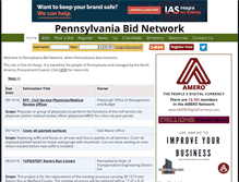 Tablet Screenshot of pennsylvaniabids.com